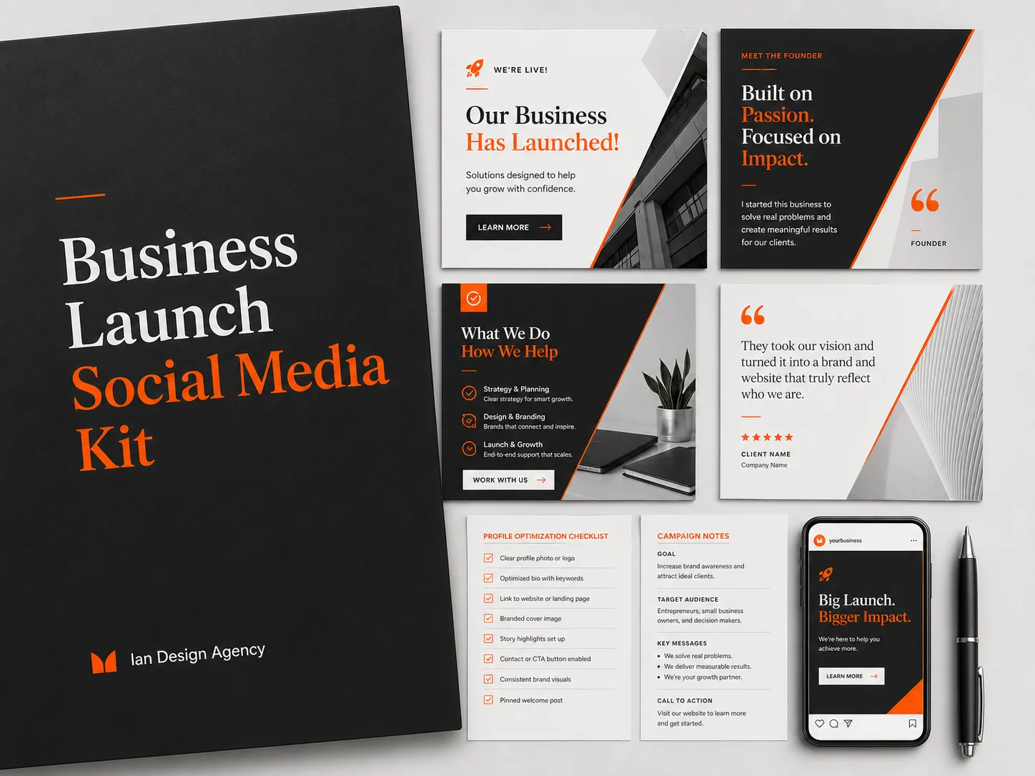 Business Launch Social Media Kit preview