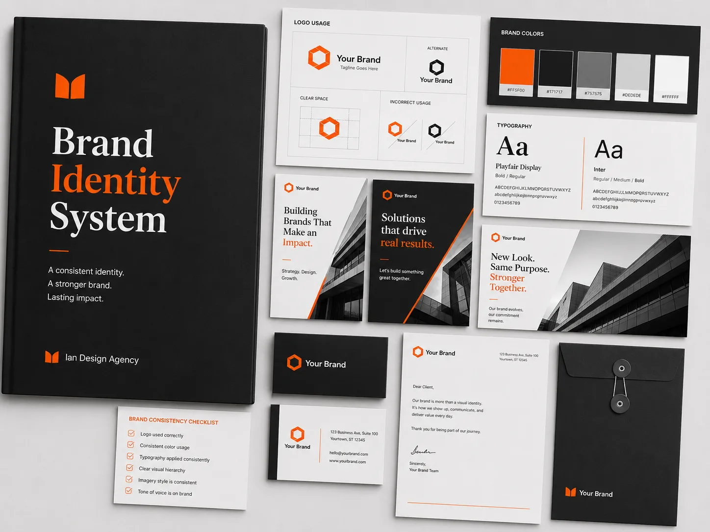 Brand Identity System service visual
